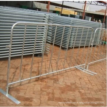 Barrière de contrôle de la foule à clôture de sport galvanisée